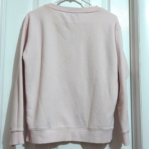 Tommy Hilfiger Women's Crew Neck Fleece Sweatshirt, Pale Pink, Size M - Picture 4 of 15